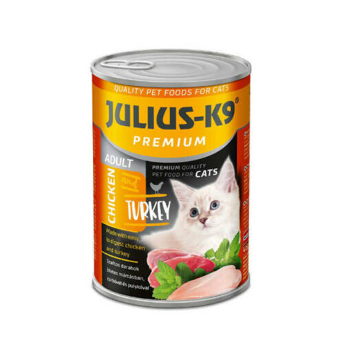 1111989819.jpg Julius-K9 Adult Turkey-Chicken (Pulyka és Csirke) Konzerv Macskáknak – 415 g