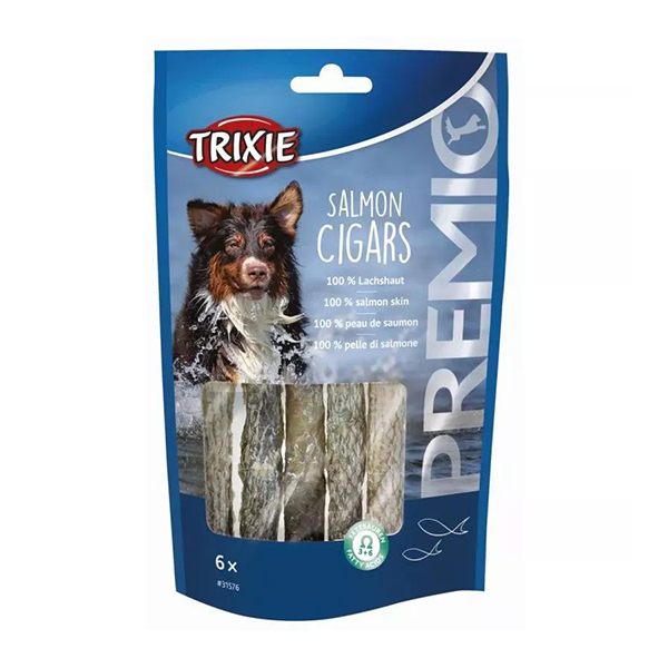 1695082268_trx31576.jpg Trixie Jutalomfalat Premio Lazac Szivar 125cm 6db/70g