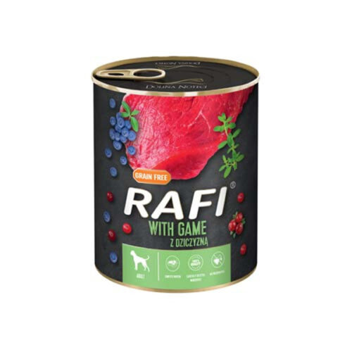 3661.jpg Rafi Adult Pate Vadhús Kék és Vörösáfonyával Kutyakonzerv - 800g