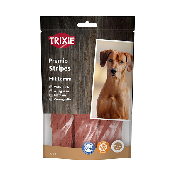 Trixie Premio Stripes mit Lamm (Bárány) - 100g