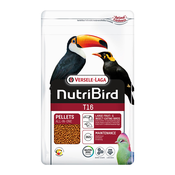 Versele-Laga T16 Pellet Nagytestű Gyümölcsevő és Rovarevő Madaraknak - 700g