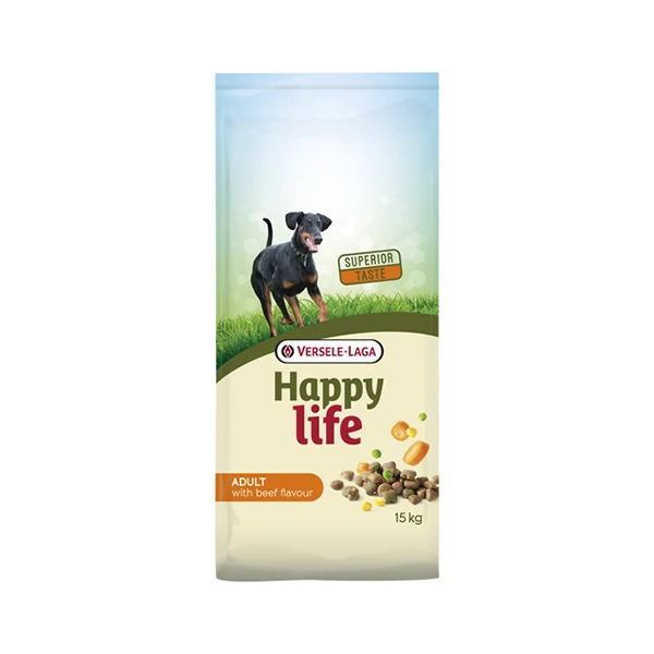 Versele-Laga Happy Life Adult Beef Száraz Kutyatáp – 15kg