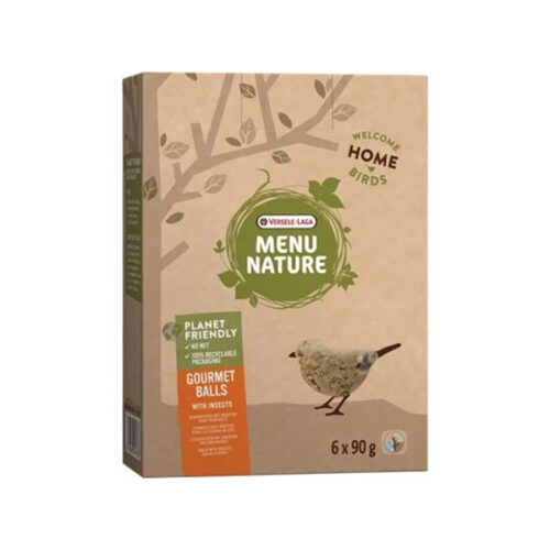 834971.jpg Versele Laga Menu Nature Gourmet Balls Faggyúgolyó Rovarokkal Háló Nélkül - 6db