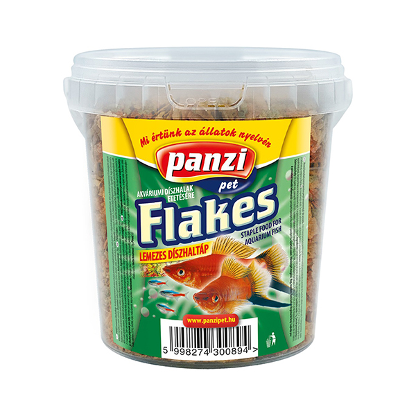 88e4a418969b2e3eb9608bb19cf78a89.jpg Panzi Flakes Lemezes Díszhaltáp - 870ml