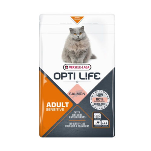 Opti-Life-Sensitive.jpg Versele-Laga Opti Life Cat Adult Sensitive Salmon - 1kg