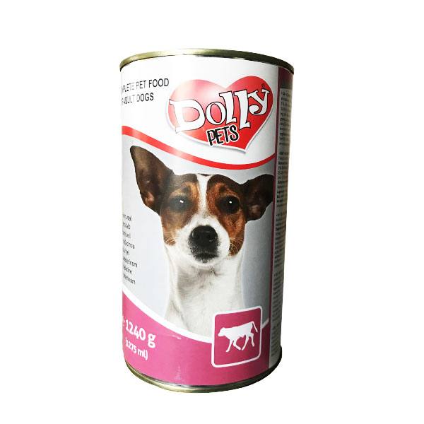 Dolly Dog kutya konzerv, Borjú – 1240g