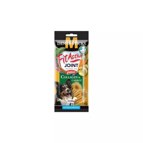 Panzi FitActive Snack Denta-Sticks Joint Collagen & Carrot 10-20KG – 140g