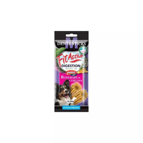 Panzi FitActive Snack Denta-Sticks Digestion Rosemary & Curcuma 10-20kg - 150g