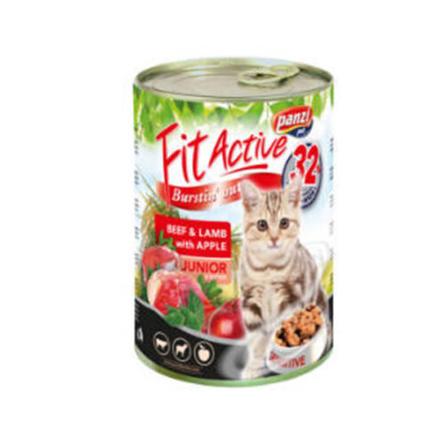 picURL_1_20039b018ec02.jpg Panzi Fit Active Cat Beef & Lamb Junior - 415g
