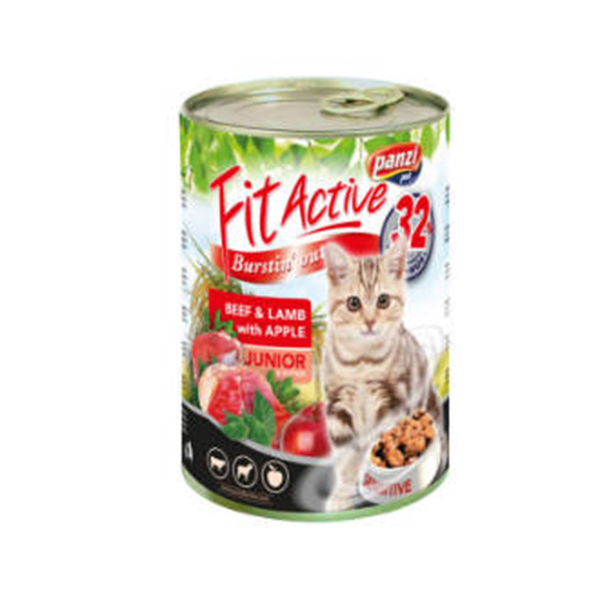 Panzi Fit Active Cat Beef & Lamb Junior - 415g