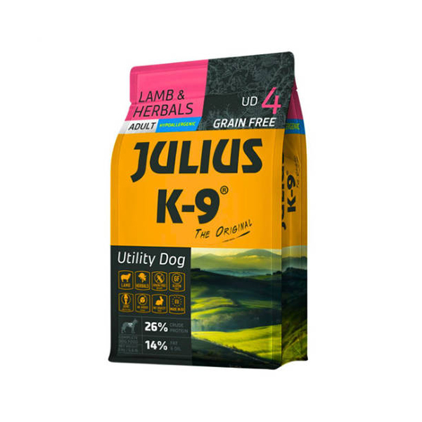 picURL_1_300915a8f866c.jpg JULIUS K-9 UD4 Adult Utility Dog Hypoallergenic Lamb&Herbals - 3kg