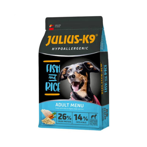 JULIUS-K9 Adult Hypoallergenic Fish&Rice Száraztáp - 3kg
