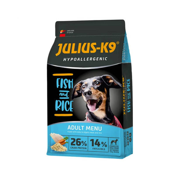 picURL_1_35211400899e7.jpg JULIUS-K9 Adult Hypoallergenic Fish&Rice Száraztáp - 3kg