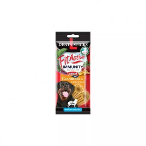 Panzi FitActive Snack Denta-Sticks Immunity Cranberry & Curcumay >20KG - 140g